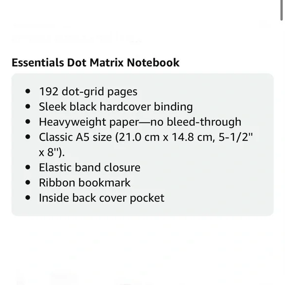 Dotted Notebook Hardcover Journal - Picture 14 of 15